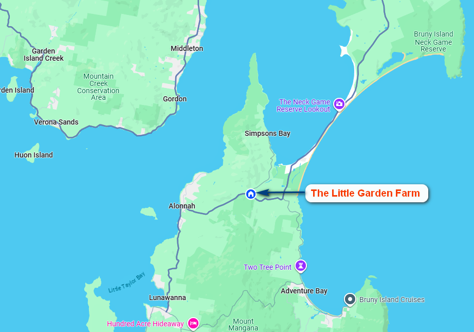 Location TheLittleGardenFarm Accommodation