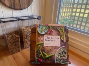Kitchen overlooking the farm garden, Bruny Island Farmstay