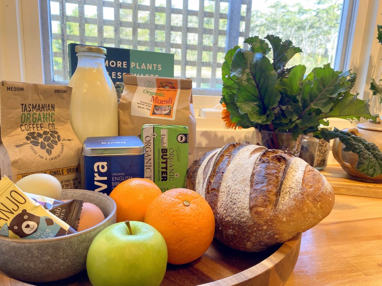 Organic Breakfast Accommodation on Bruny Island