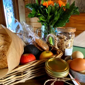 breakfast from the little garden farm bruny island