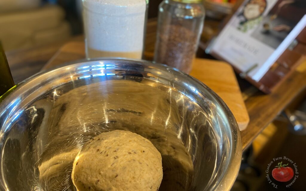 “bread dough rising in warm kitchen cabin”